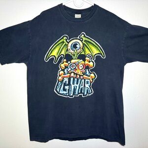 Vintage 2000 GWAR Flying Eye Skull Graphic Band T-Shirt Size XL Black